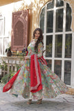 Premium Ready-made Alia Cut Gown with Dupatta Set.