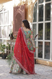 Premium Ready-made Alia Cut Gown with Dupatta Set.