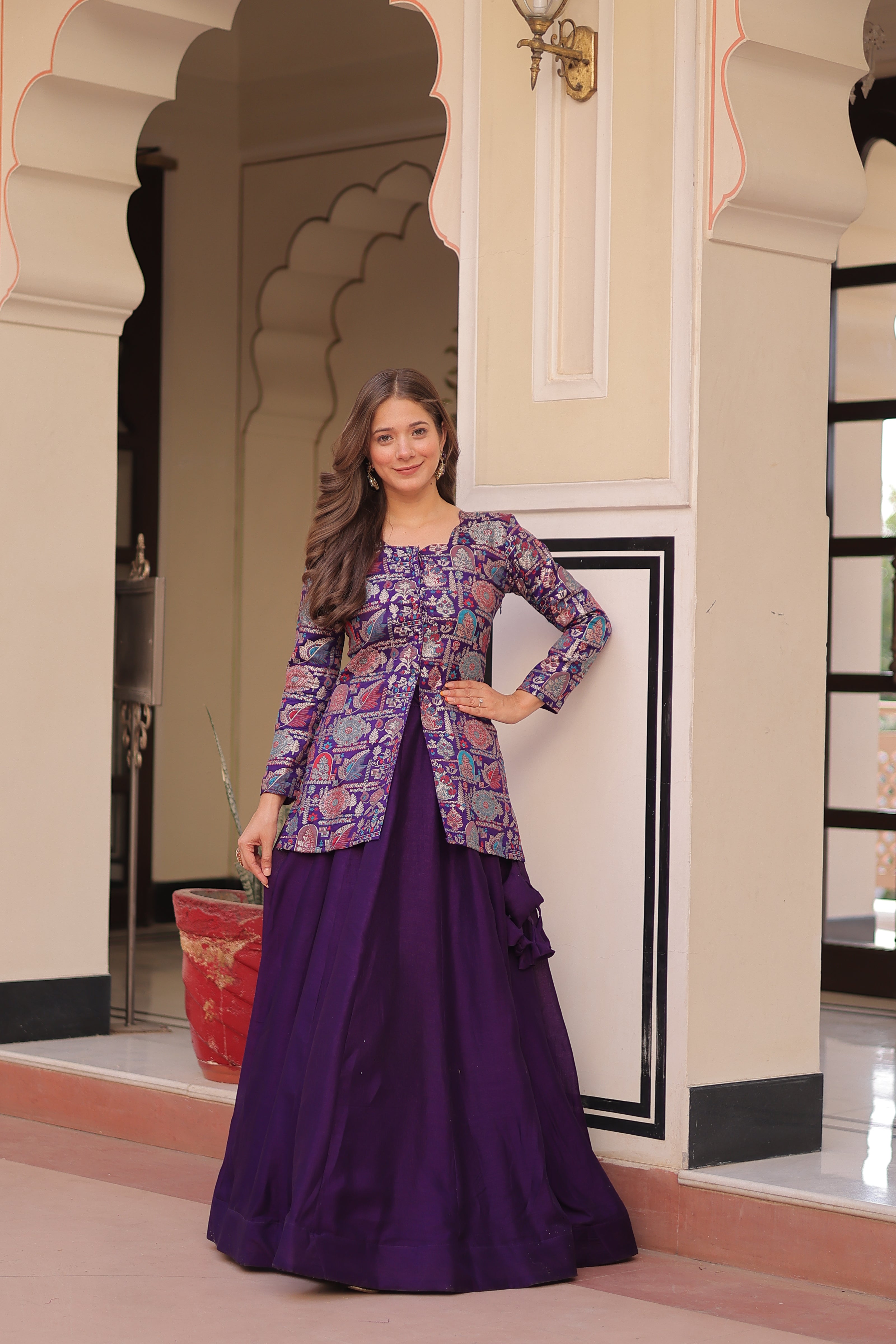 Luxury Designer Printed Lehenga Choli – Festive Wear.