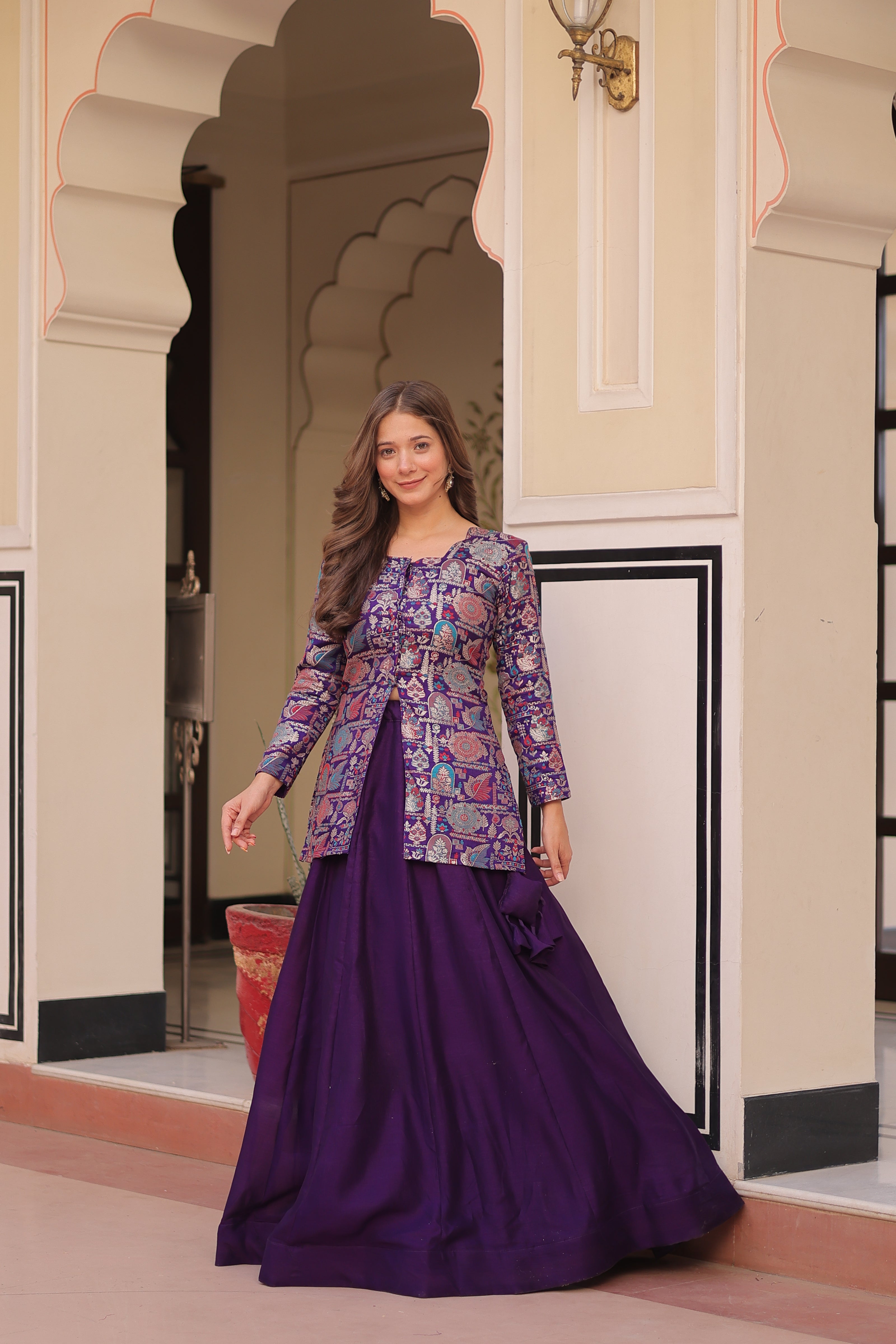 Luxury Designer Printed Lehenga Choli – Festive Wear.
