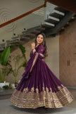 Embroidered Anarkali Gown Set with Dupatta for Festive & Wedding Wear.