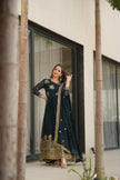 Embroidered Anarkali Gown Set with Dupatta for Festive & Wedding Wear.