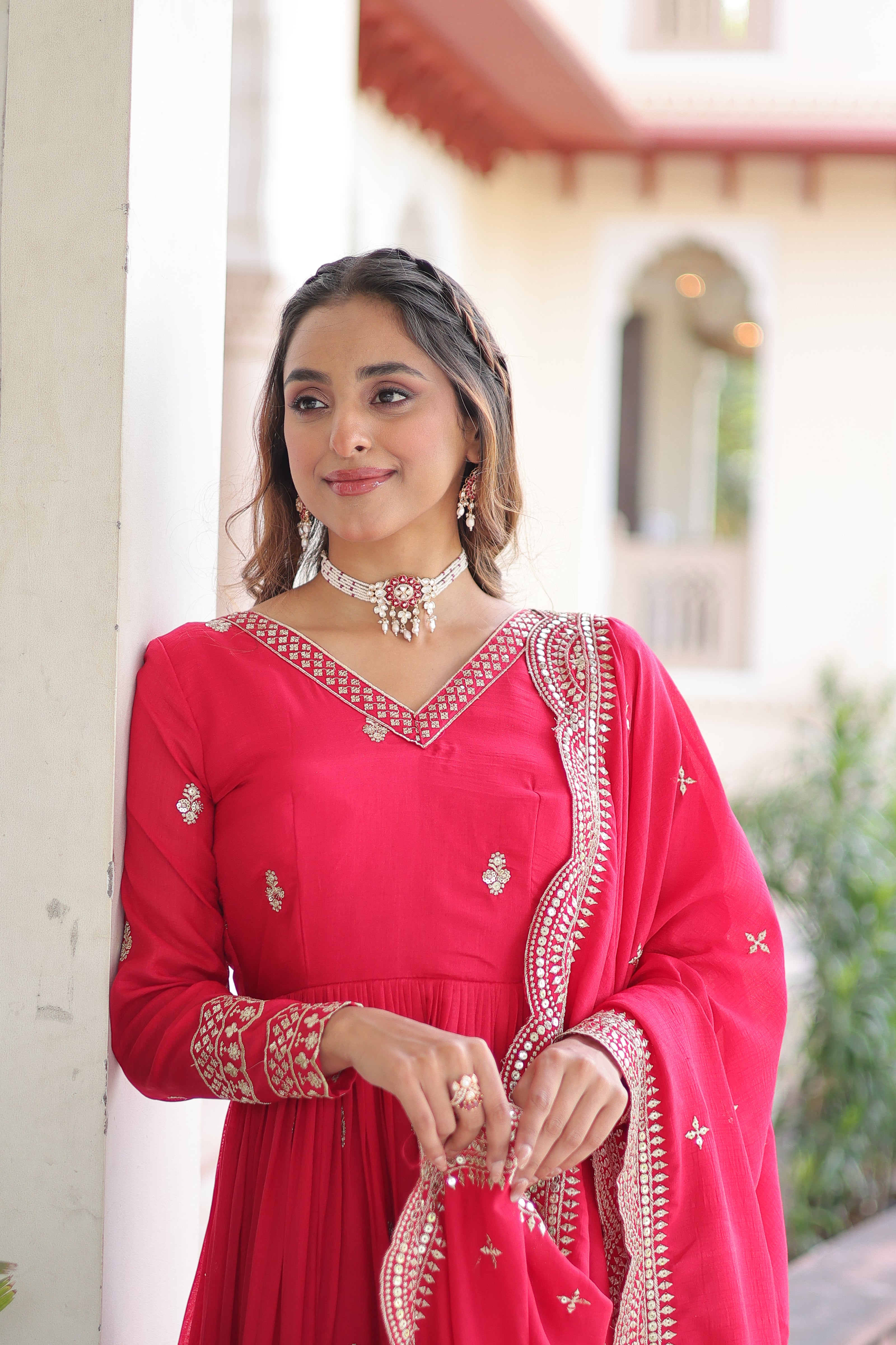Elegant Designer Anarkali Gown for Wedding & Festive Wear.