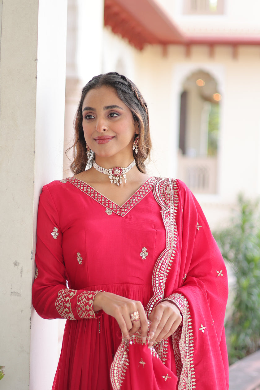 Elegant Designer Anarkali Gown for Wedding & Festive Wear.