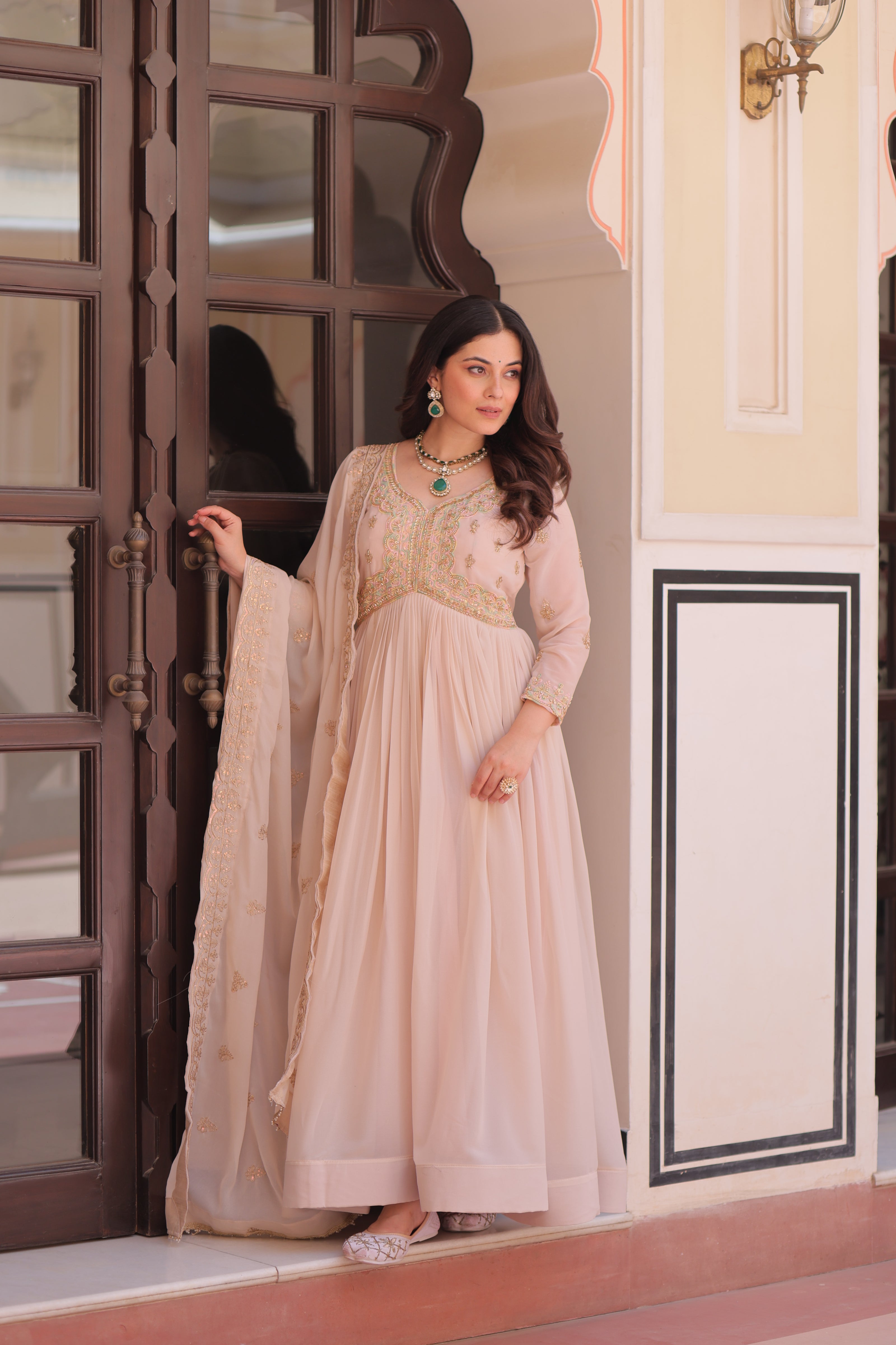 Premium Embroidered Anarkali Suit for Wedding & Festive Wear.