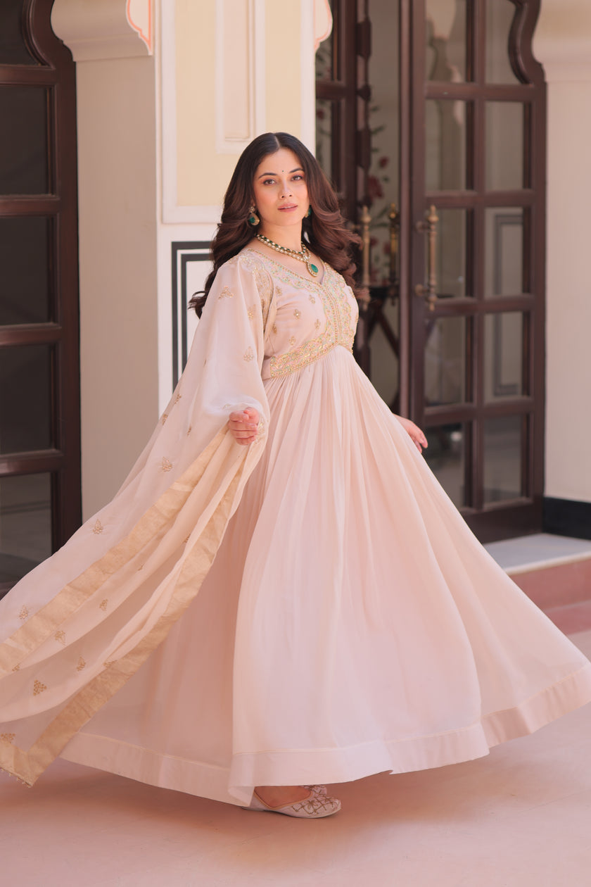 Premium Embroidered Anarkali Suit for Wedding & Festive Wear.