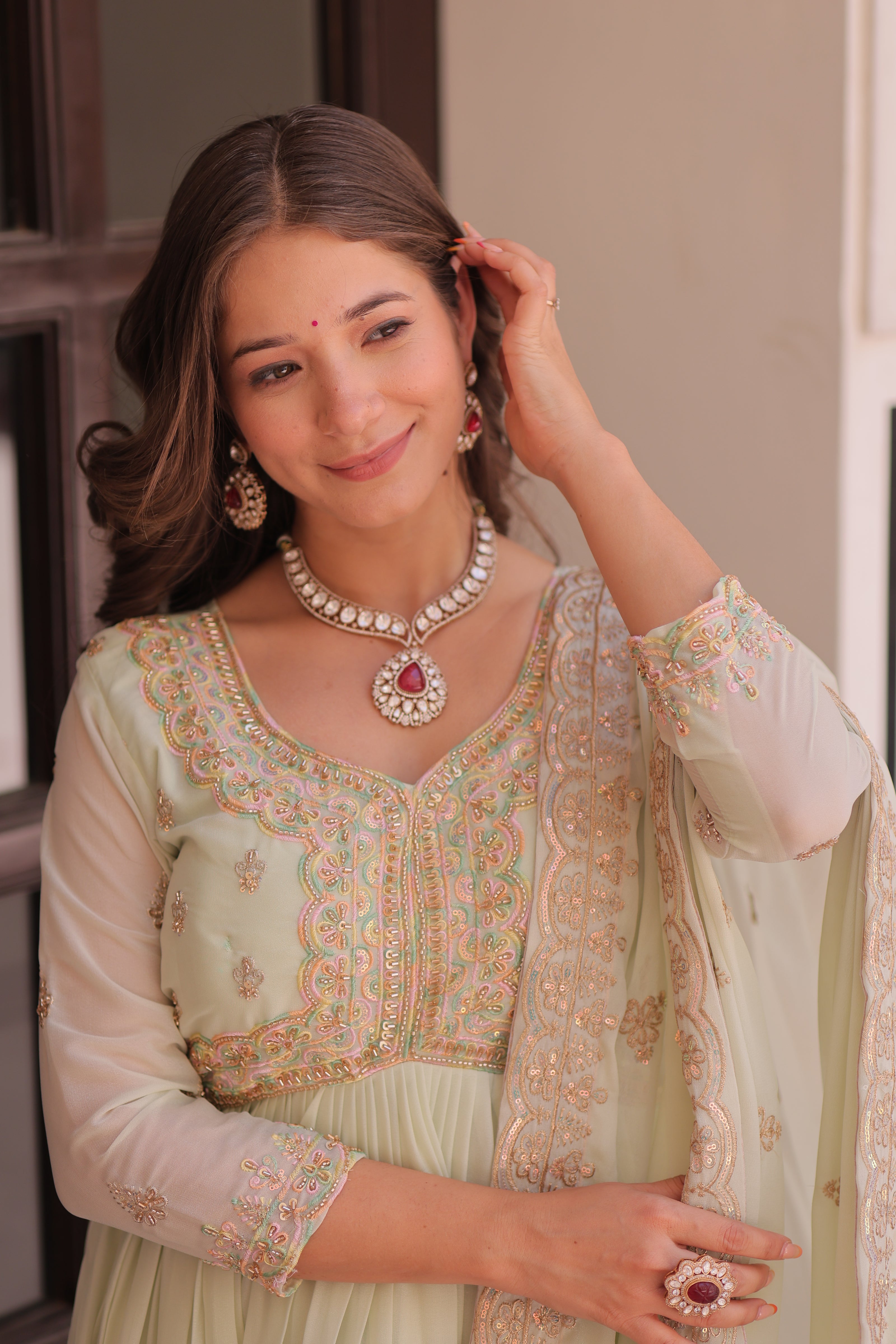 Premium Embroidered Anarkali Suit for Wedding & Festive Wear.