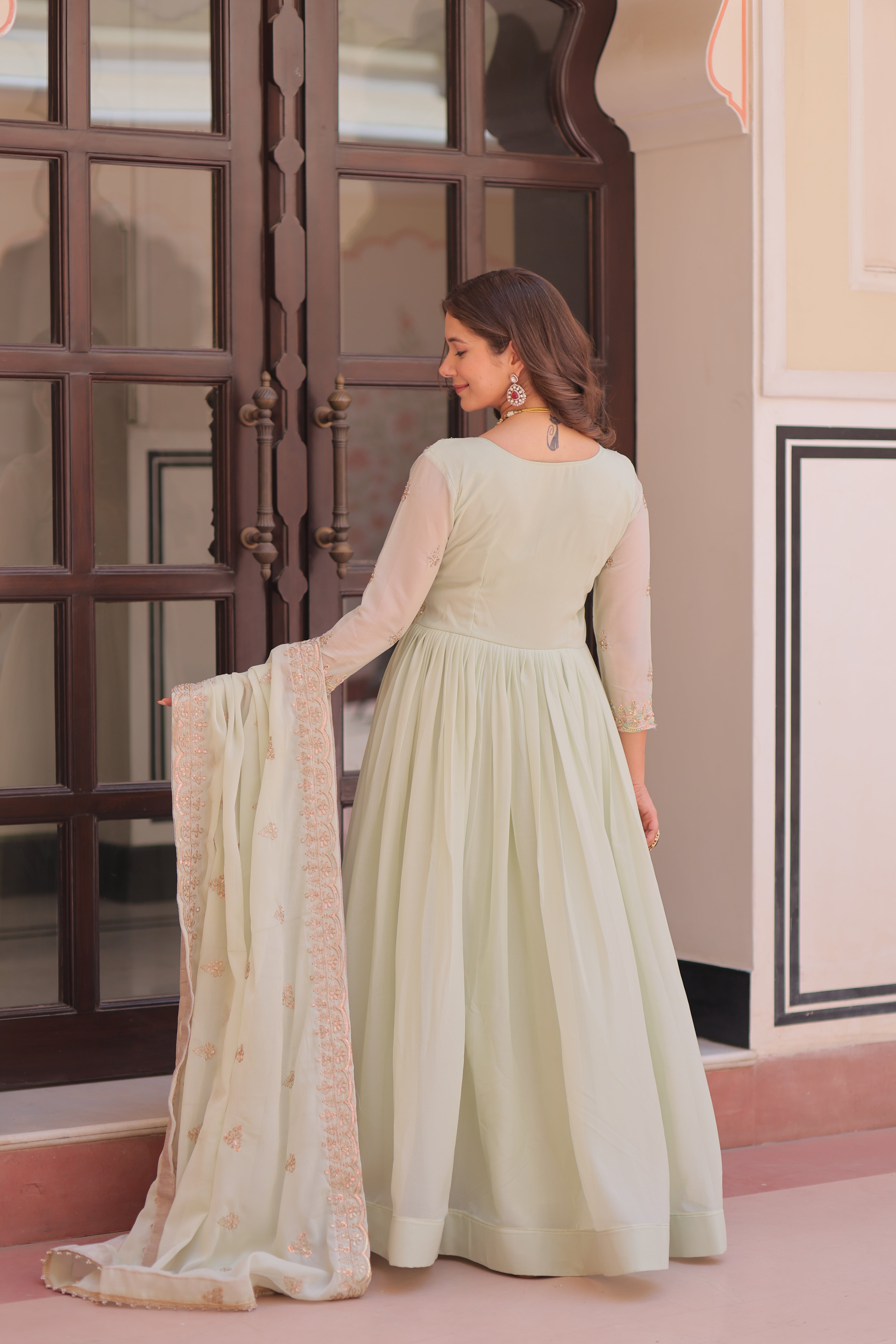 Premium Embroidered Anarkali Suit for Wedding & Festive Wear.