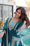 Designer Embroidered Kurta Pant Dupatta Set.