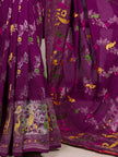 Traditional Nylon Saree with All-Over Ethnic Design.