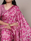 Designer Floral Woven Saree with Classic Border & Pallu.