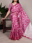 Designer Floral Woven Saree with Classic Border & Pallu.
