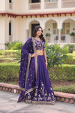 Embroidered Designer Lehenga Choli with Dupatta – Wedding & Festive Wear.