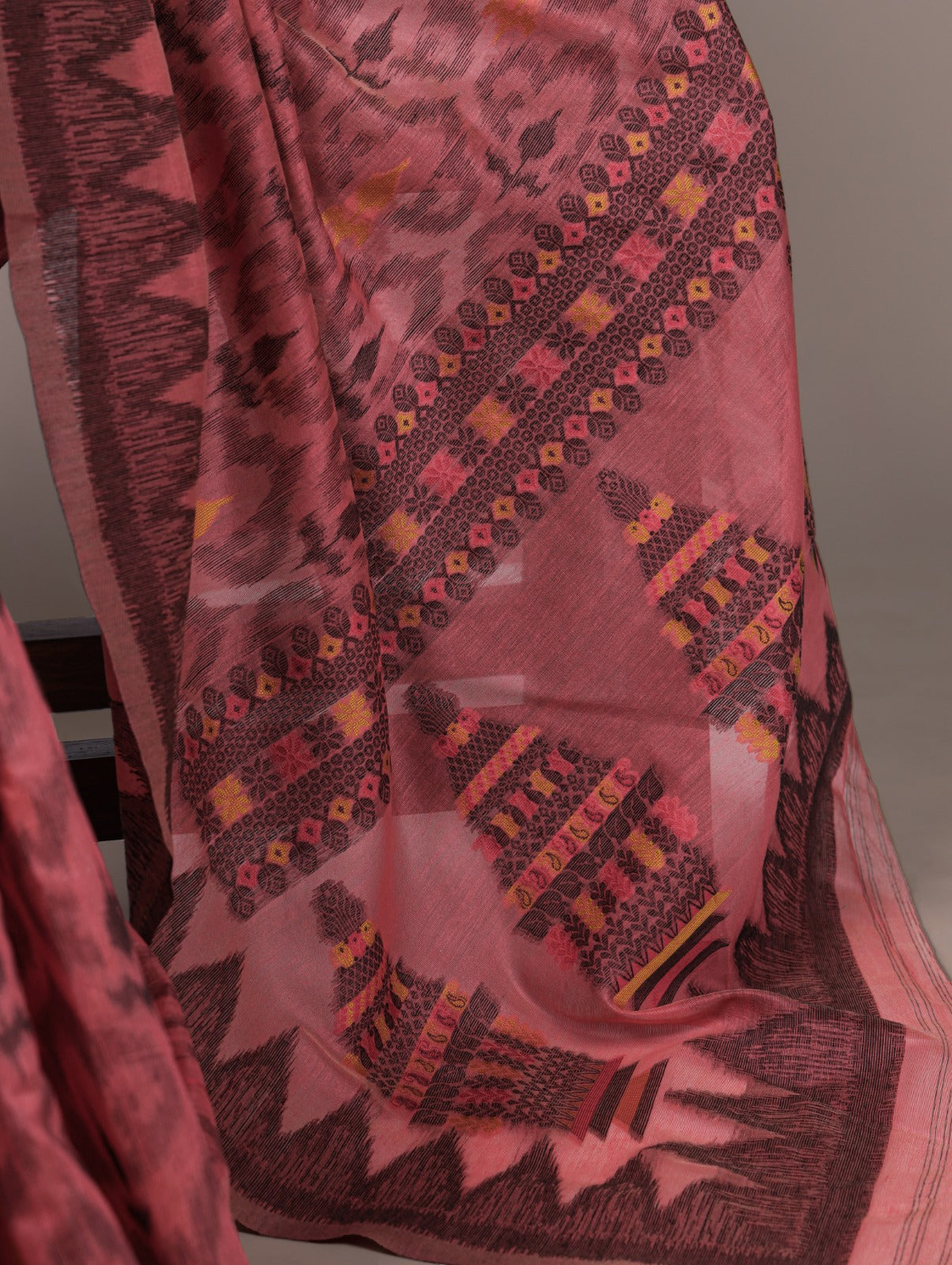 Elegant Printed Poly Cotton Saree with Designer Pallu.