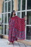 Premium Ready-made Kurti with Pant & Dupatta Set.