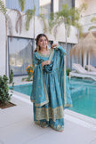 Premium Designer Ready-made Top, Sharara & Dupatta Collection.