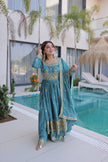 Premium Designer Ready-made Top, Sharara & Dupatta Collection.
