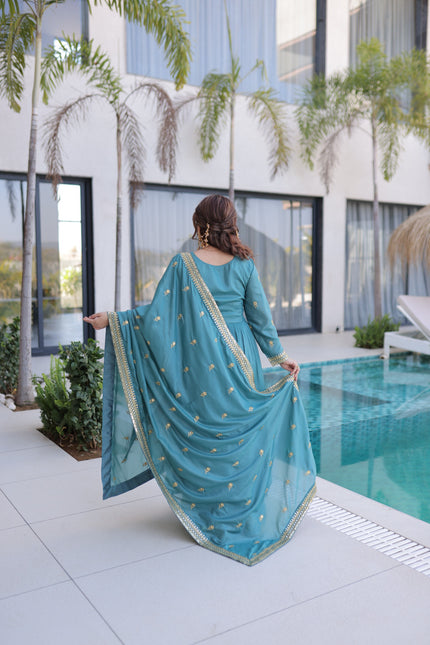 Premium Designer Ready-made Top, Sharara & Dupatta Collection.