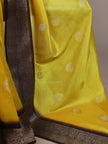 Elegant Banarasi Silk Blend Saree with Woven Zari Motifs.