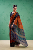 Elegant Ethnic Saree with Rich Woven Border Design.