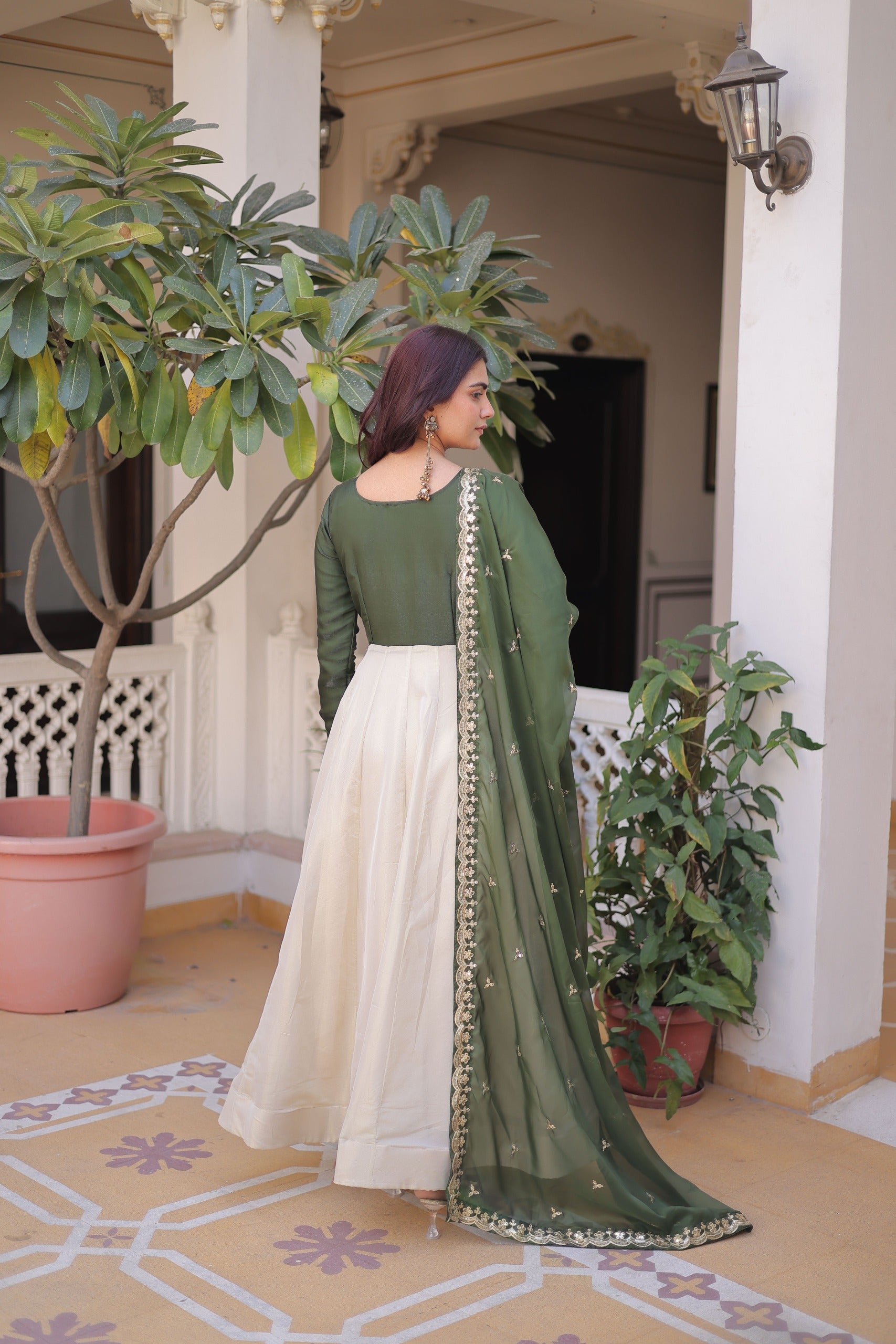 Premium Ethnic Anarkali Set with Dupatta