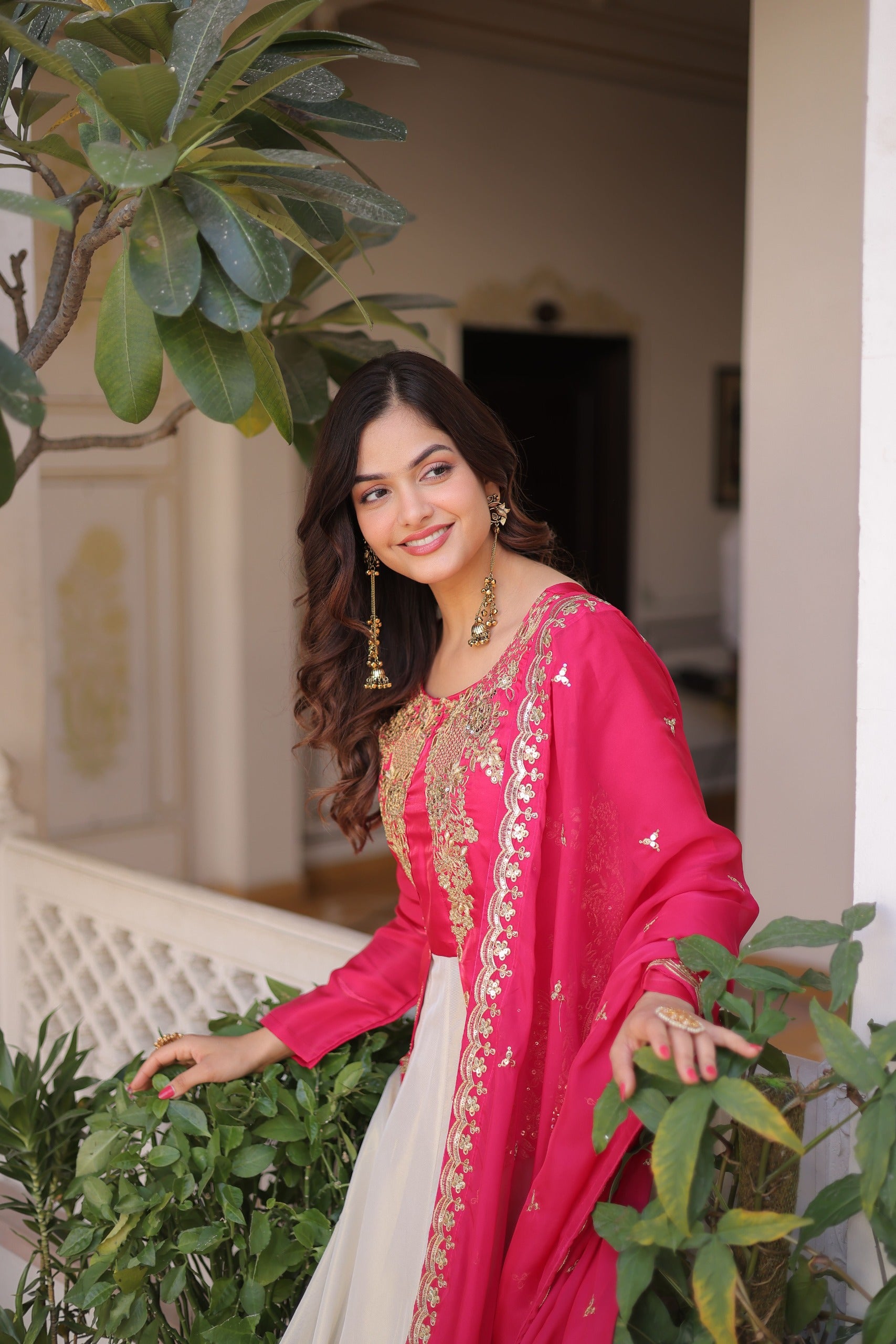 Premium Ethnic Anarkali Set with Dupatta