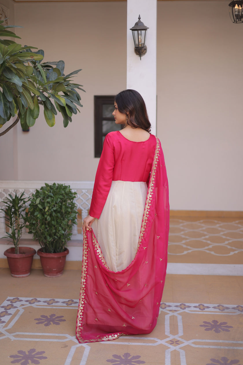 Premium Ethnic Anarkali Set with Dupatta