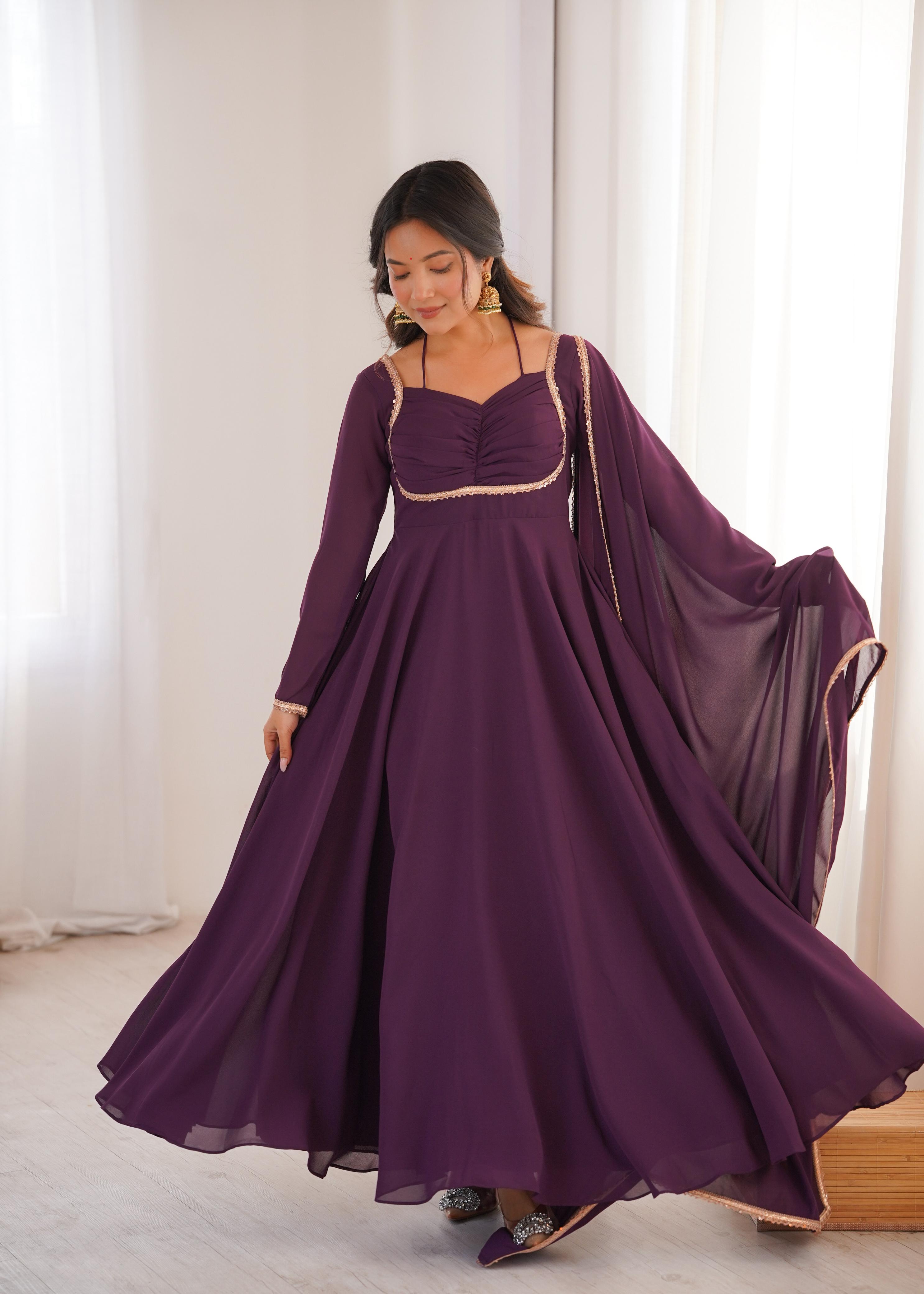 Designer Anarkali Dress for Women with Flowing Silhouette.