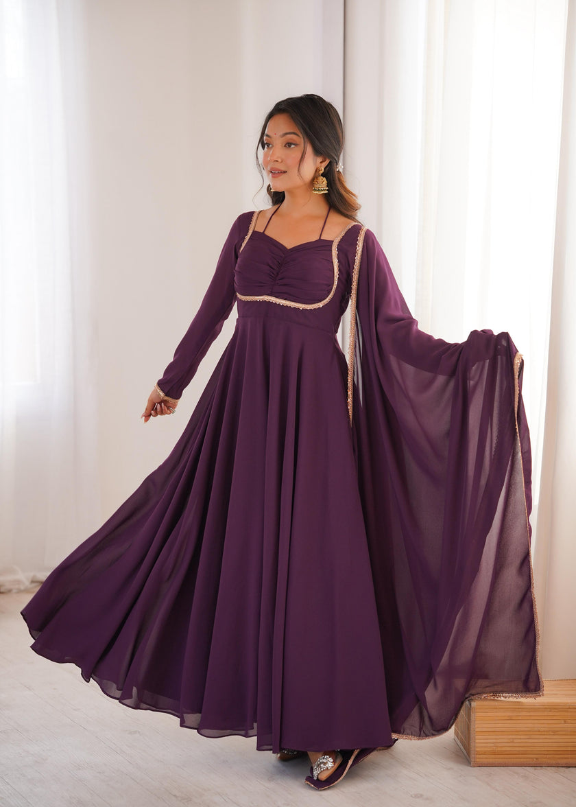Designer Anarkali Dress for Women with Flowing Silhouette.