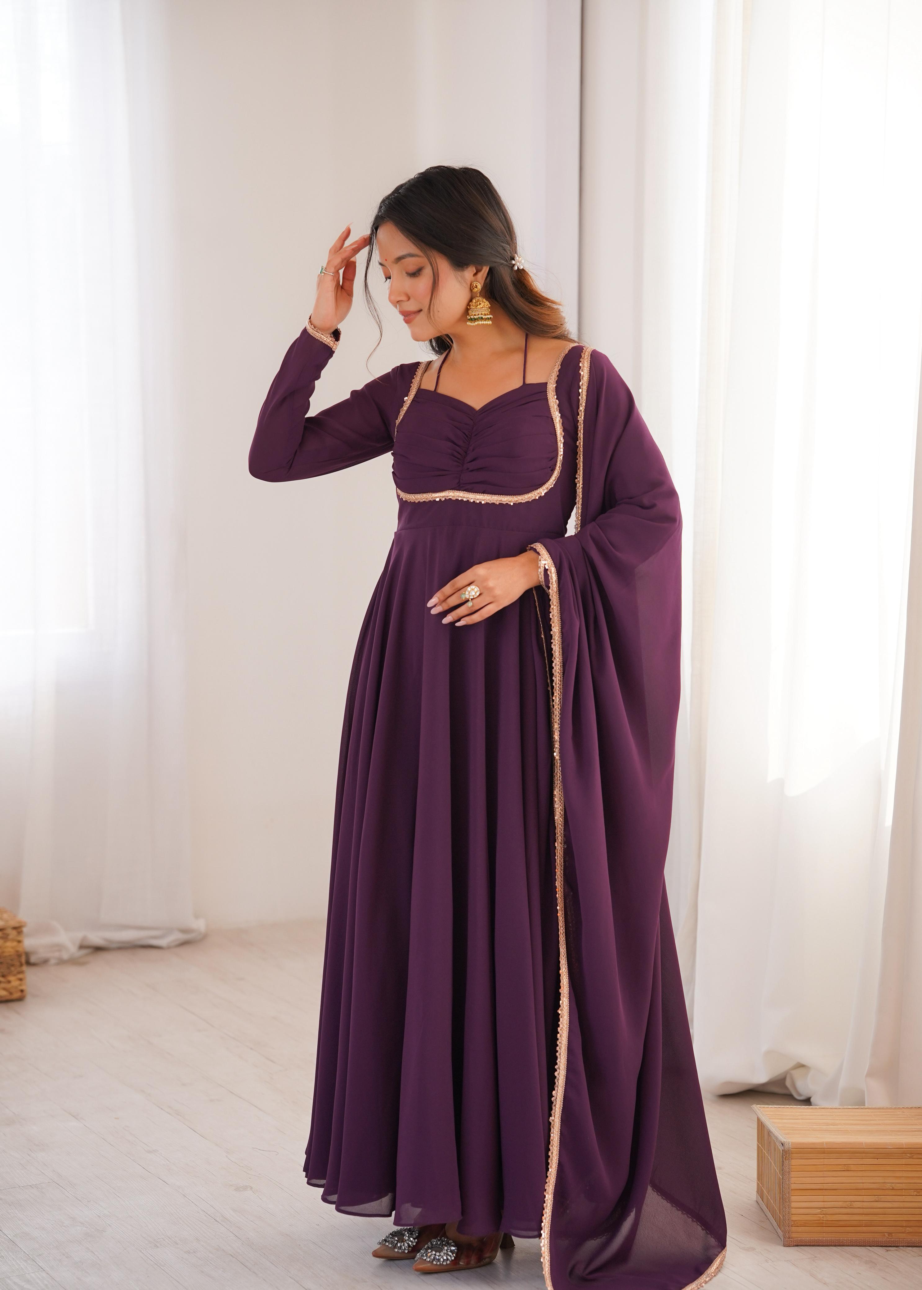 Designer Anarkali Dress for Women with Flowing Silhouette.