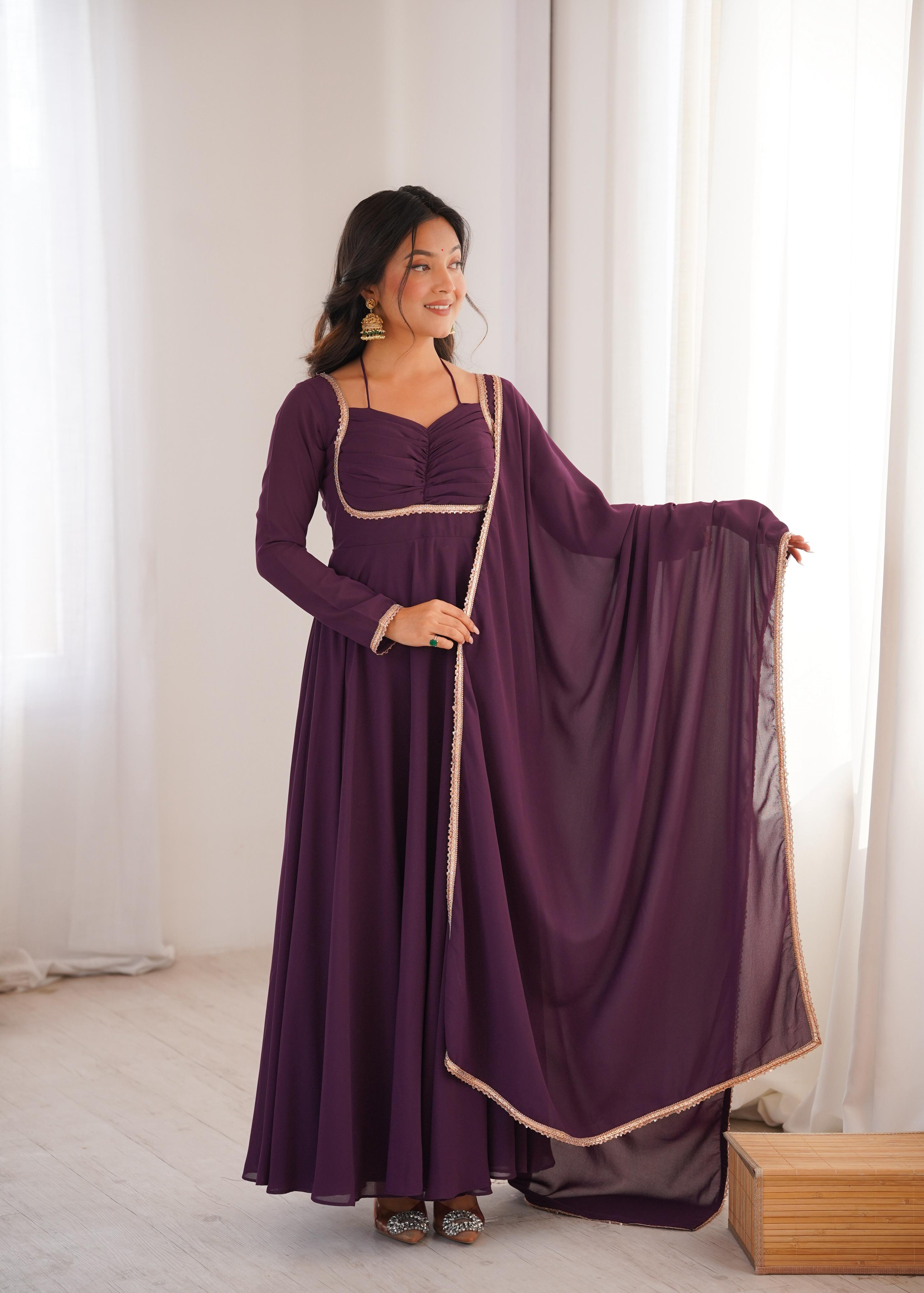 Designer Anarkali Dress for Women with Flowing Silhouette.