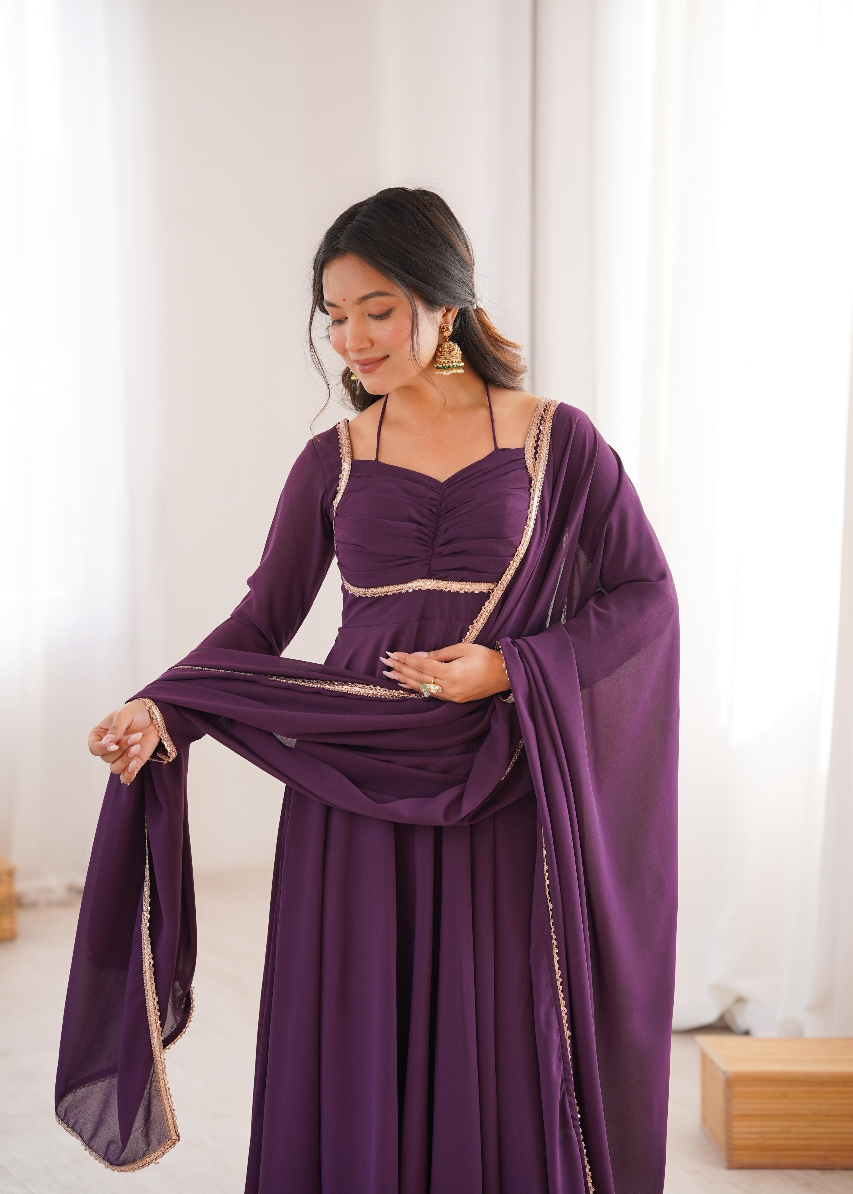 Designer Anarkali Dress for Women with Flowing Silhouette.