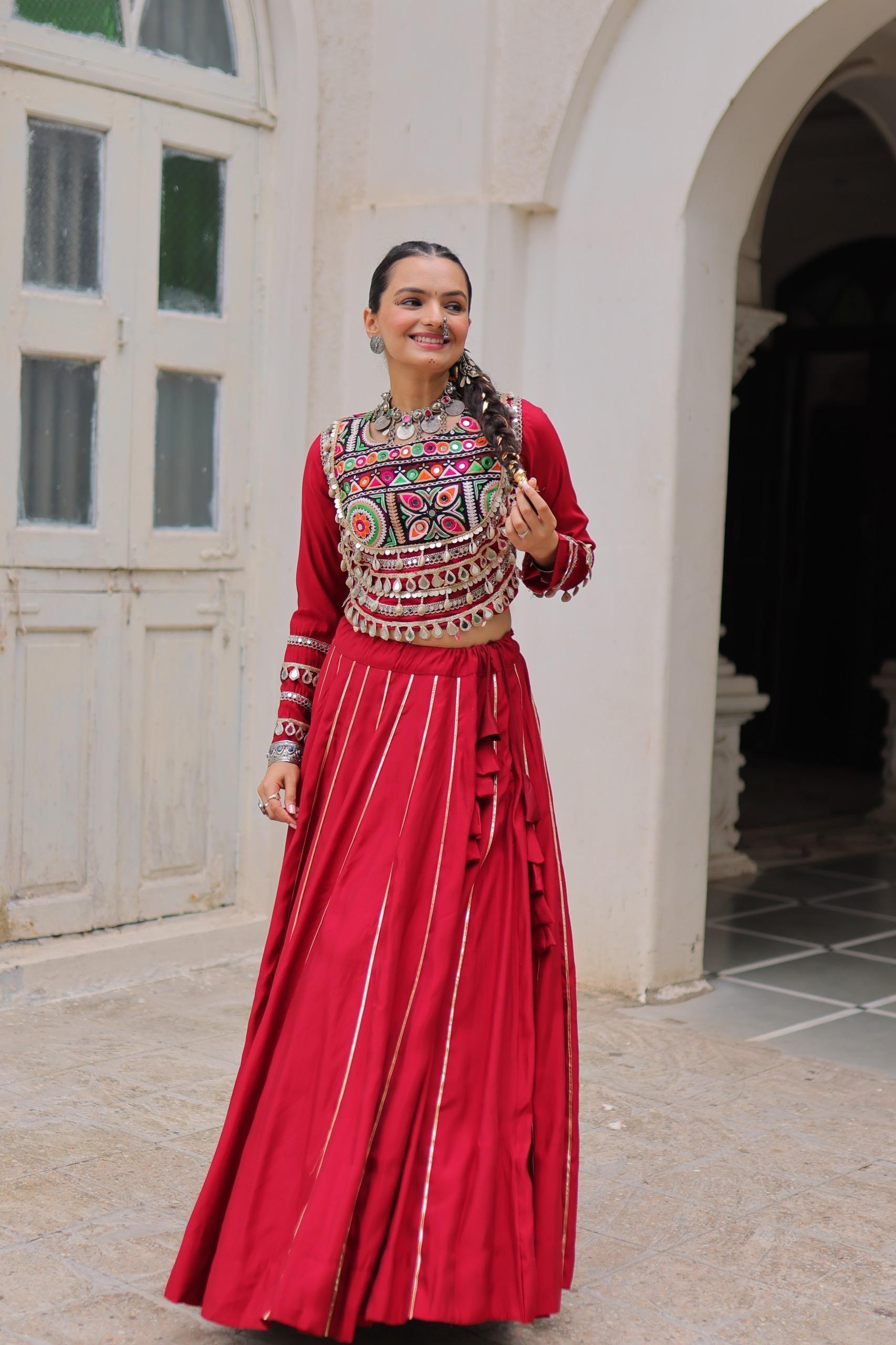 Navratri Collection Designer Lehenga with Heavy Embroidery.