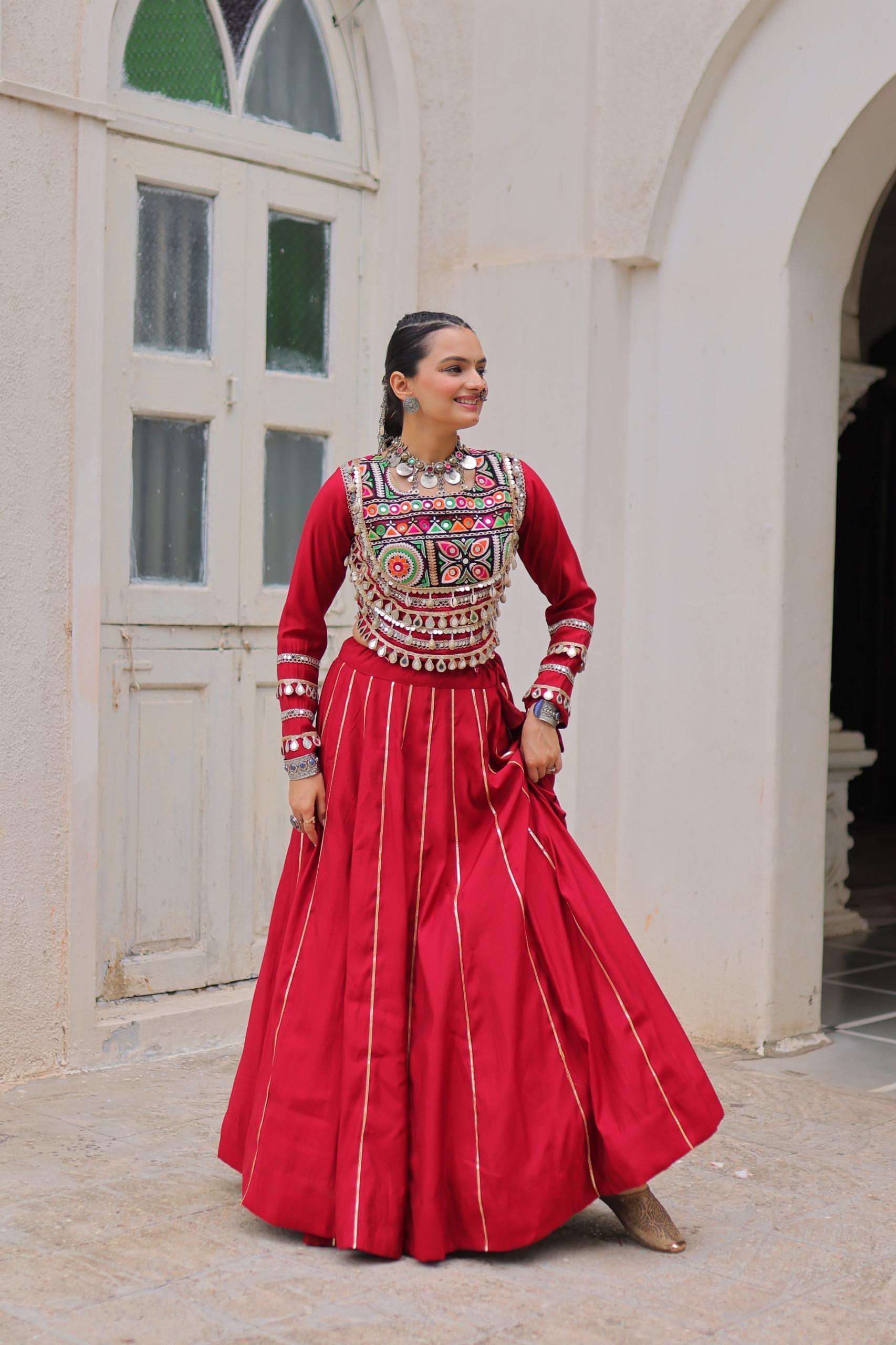 Navratri Collection Designer Lehenga with Heavy Embroidery.