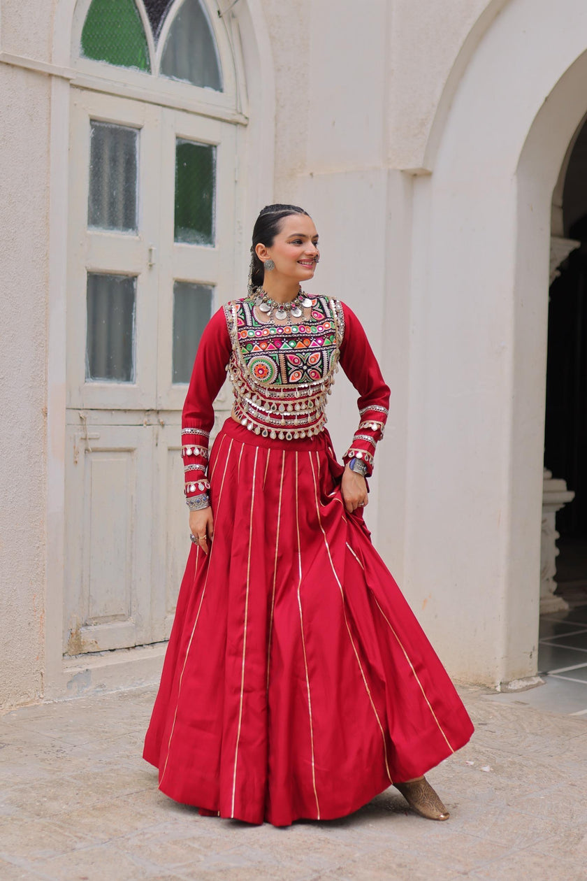 Navratri Collection Designer Lehenga with Heavy Embroidery.