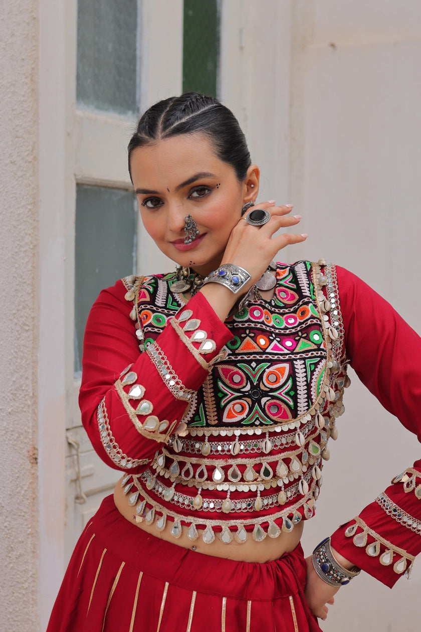 Navratri Collection Designer Lehenga with Heavy Embroidery.