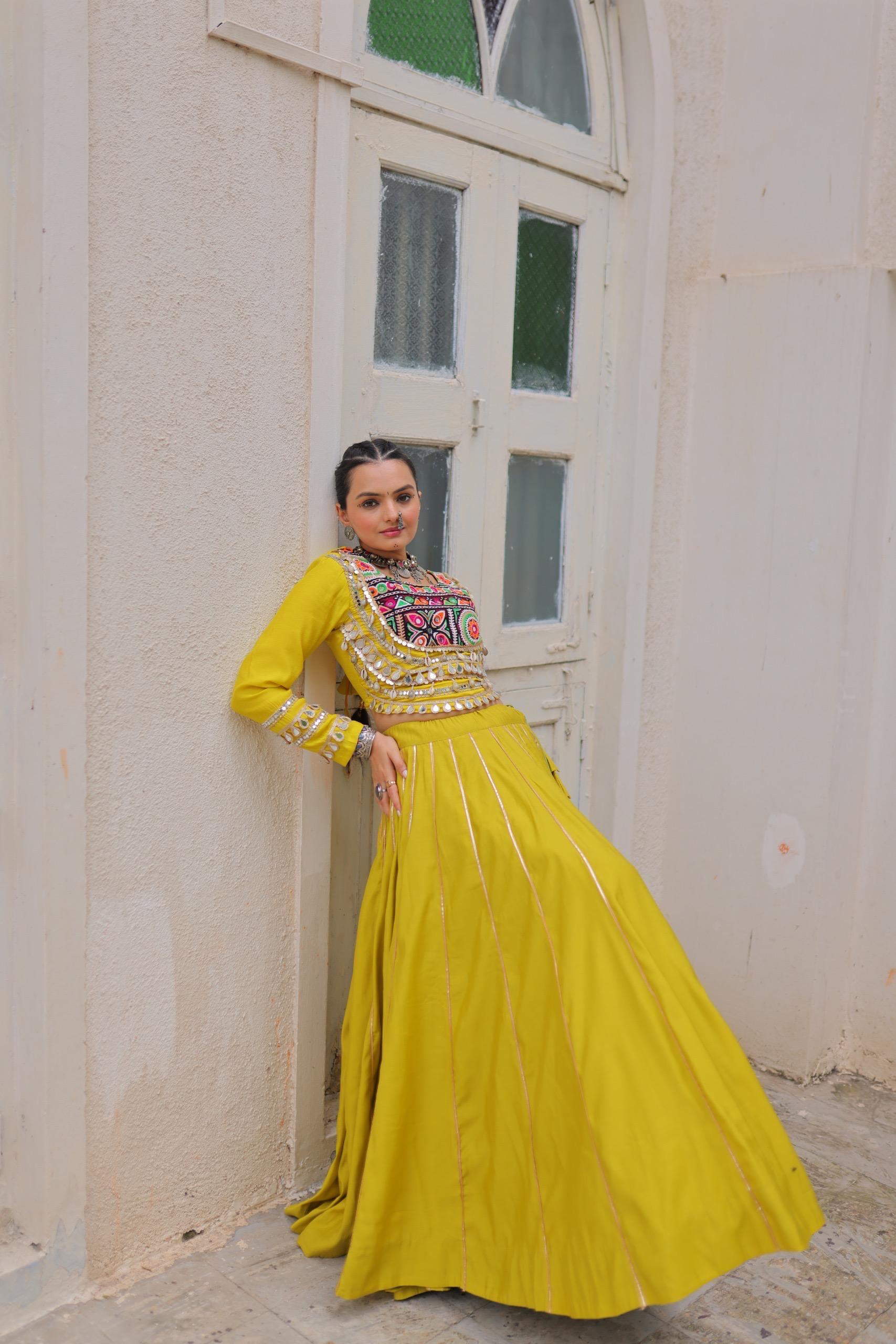 Navratri Collection Designer Lehenga with Heavy Embroidery.