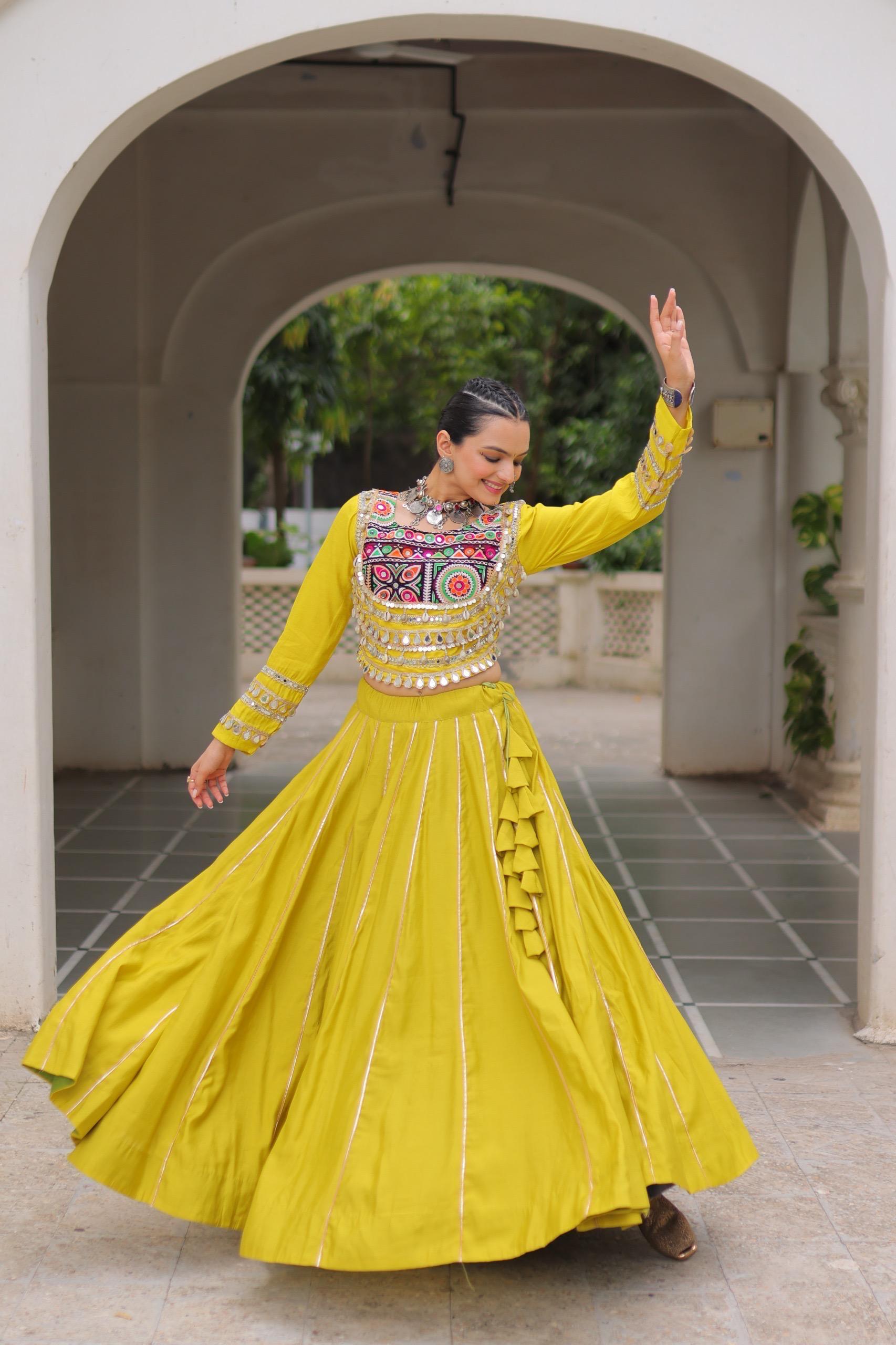 Navratri Collection Designer Lehenga with Heavy Embroidery.