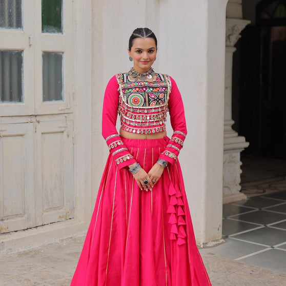 Navratri Collection Designer Lehenga with Heavy Embroidery.