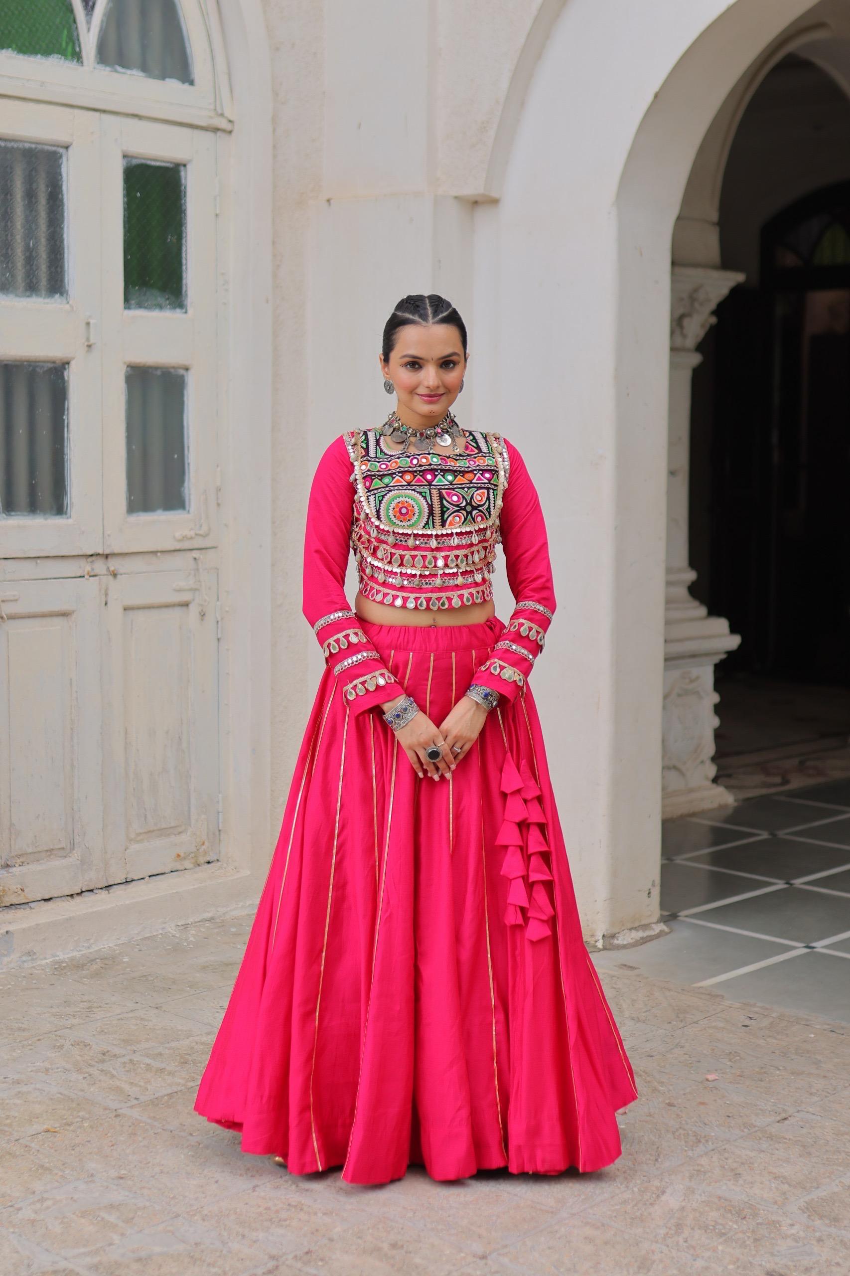 Navratri Collection Designer Lehenga with Heavy Embroidery.