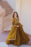 Designer Embroidered Anarkali Suit Set with Dupatta.