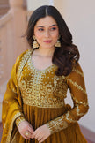 Designer Embroidered Anarkali Suit Set with Dupatta.