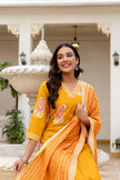 Women's Pure Viscose Rayon Embroidered Kurta Set's.