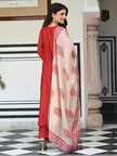 Women's Ethnic Kurta Palazzo Set with Dupatta.