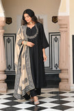 Women's Ethnic Kurta Palazzo Set with Dupatta.