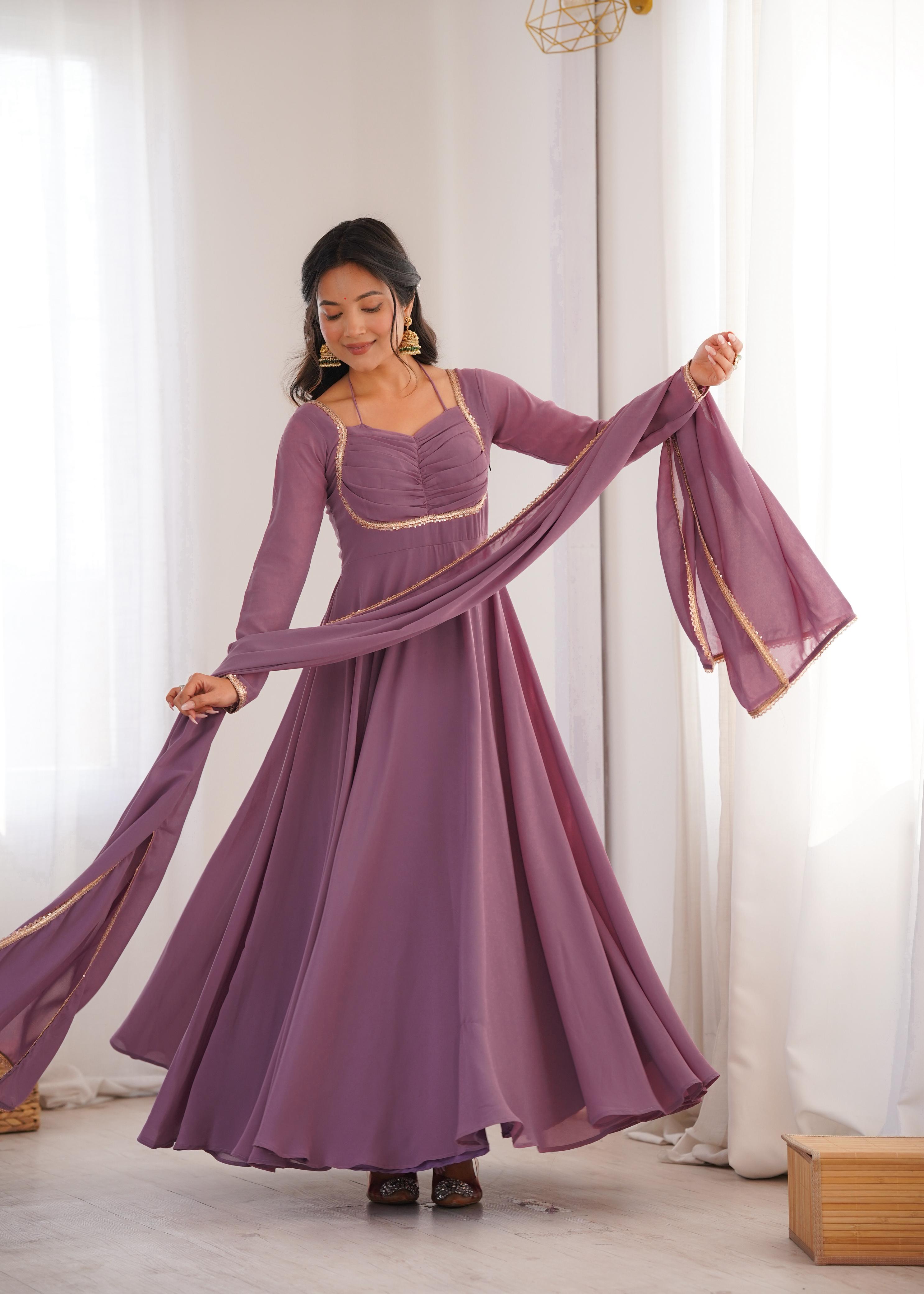 Designer Anarkali Dress for Women with Flowing Silhouette.