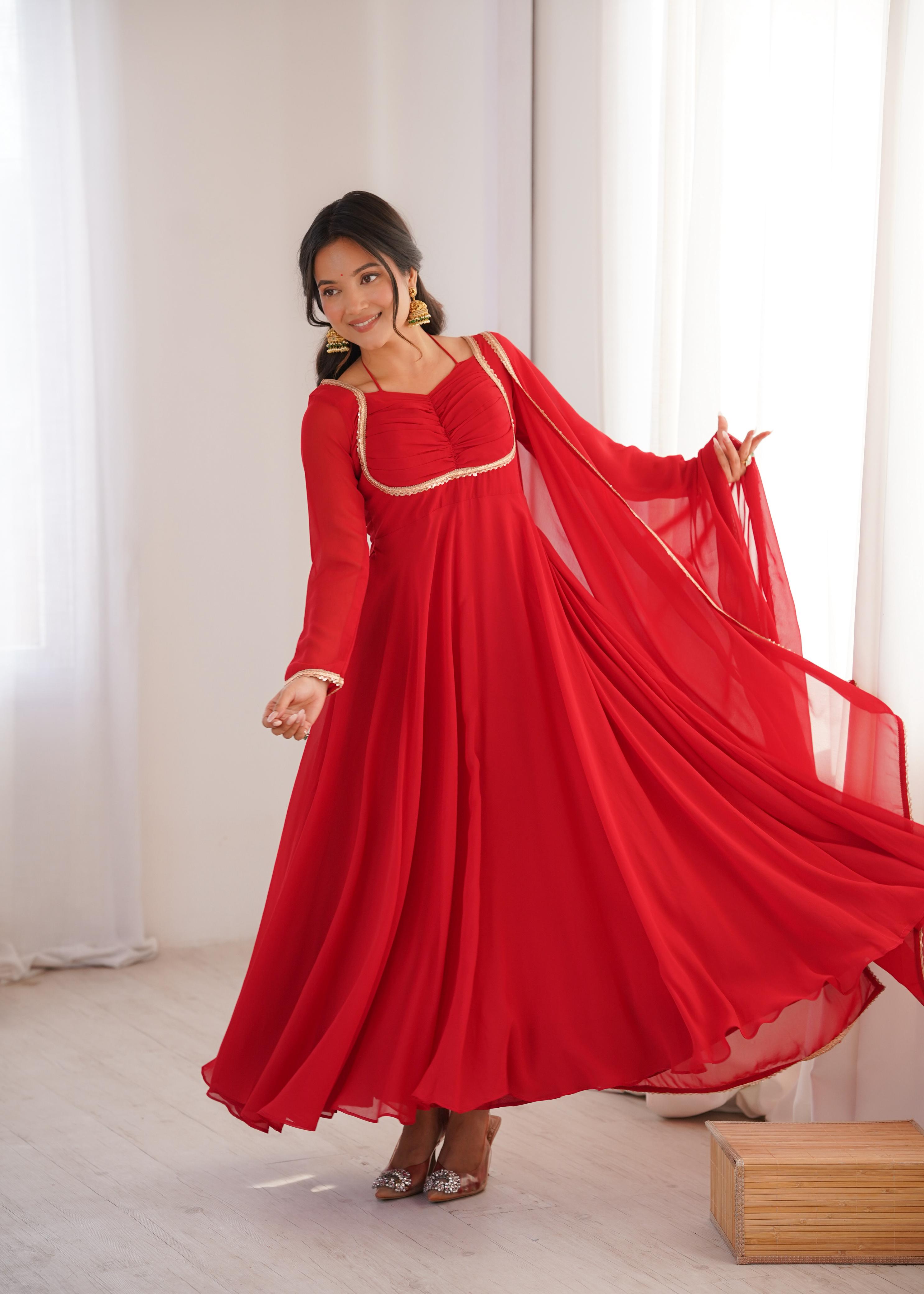 Designer Anarkali Dress for Women with Flowing Silhouette.