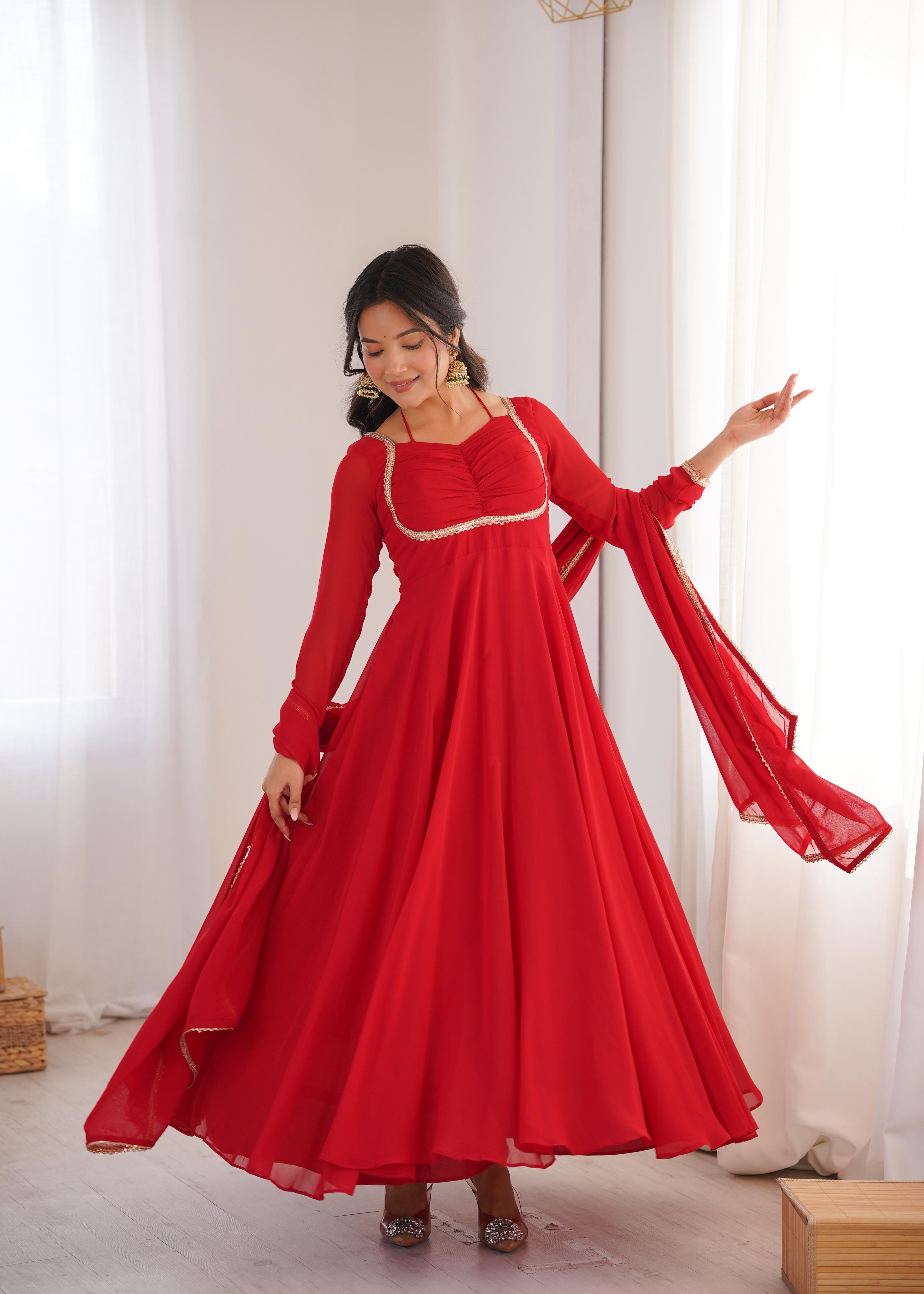 Designer Anarkali Dress for Women with Flowing Silhouette.