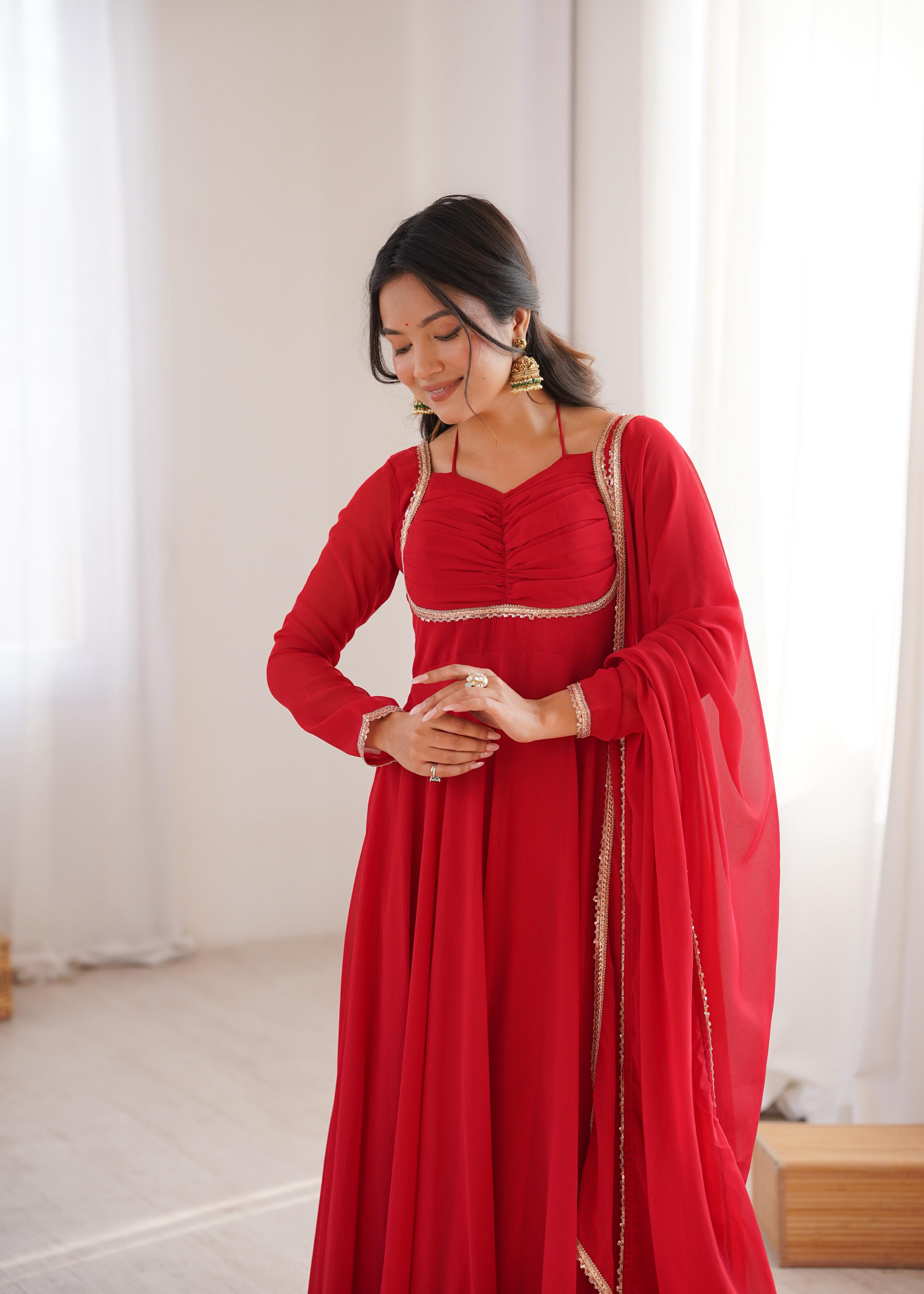 Designer Anarkali Dress for Women with Flowing Silhouette.