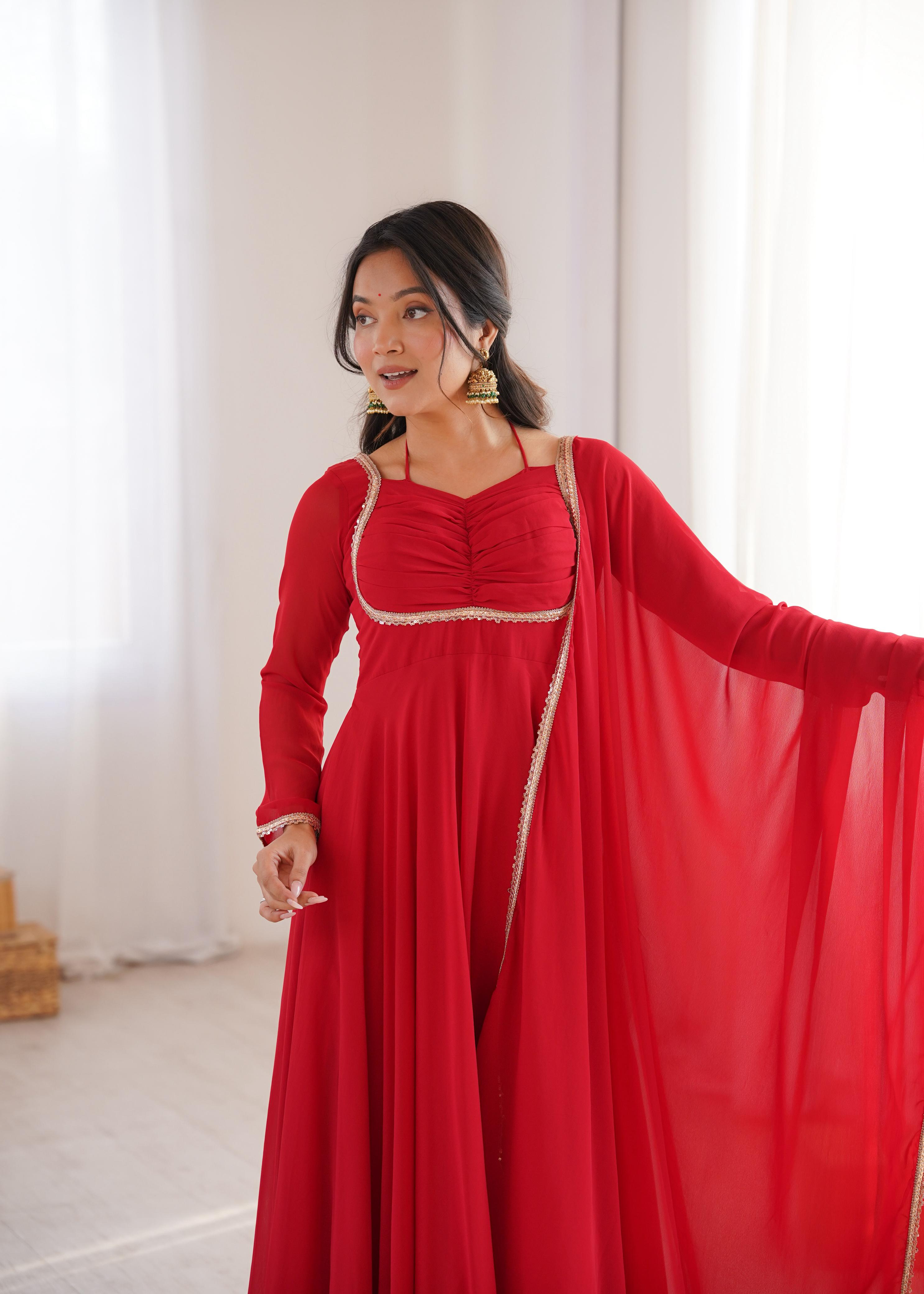 Designer Anarkali Dress for Women with Flowing Silhouette.